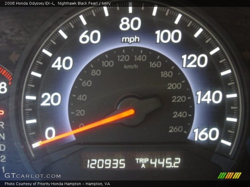 Nighthawk Black Pearl / Ivory 2008 Honda Odyssey EX-L