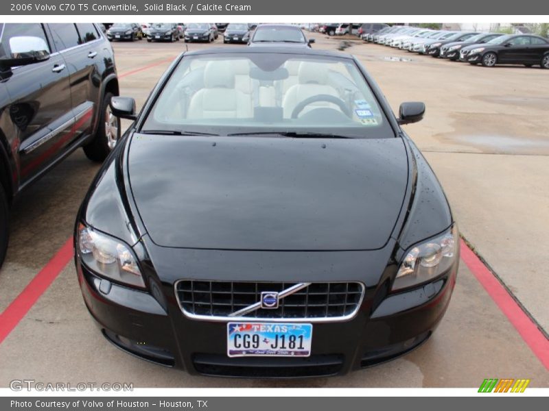 Solid Black / Calcite Cream 2006 Volvo C70 T5 Convertible