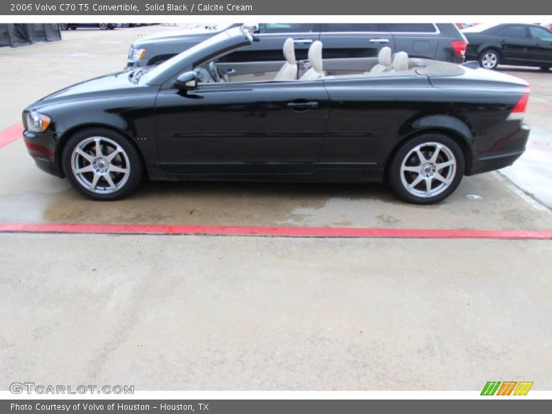 Solid Black / Calcite Cream 2006 Volvo C70 T5 Convertible