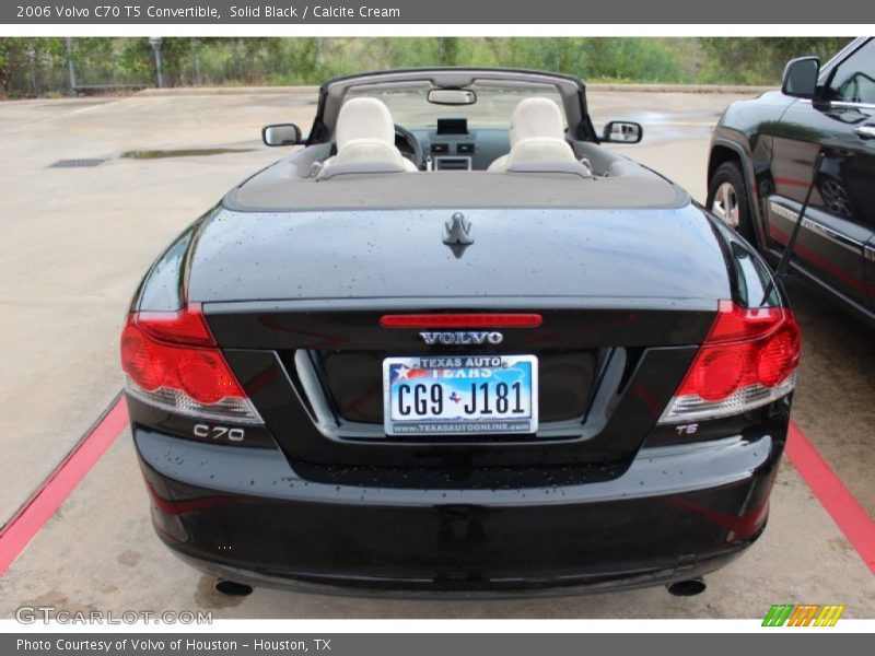 Solid Black / Calcite Cream 2006 Volvo C70 T5 Convertible