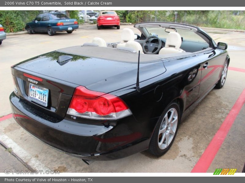 Solid Black / Calcite Cream 2006 Volvo C70 T5 Convertible