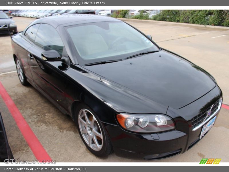 Solid Black / Calcite Cream 2006 Volvo C70 T5 Convertible
