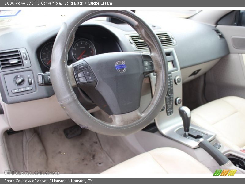 Solid Black / Calcite Cream 2006 Volvo C70 T5 Convertible