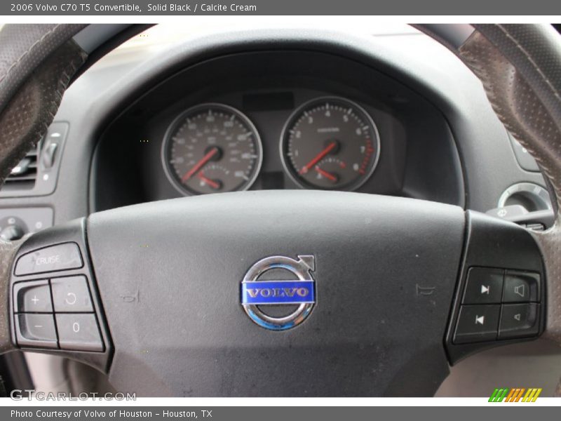 Solid Black / Calcite Cream 2006 Volvo C70 T5 Convertible