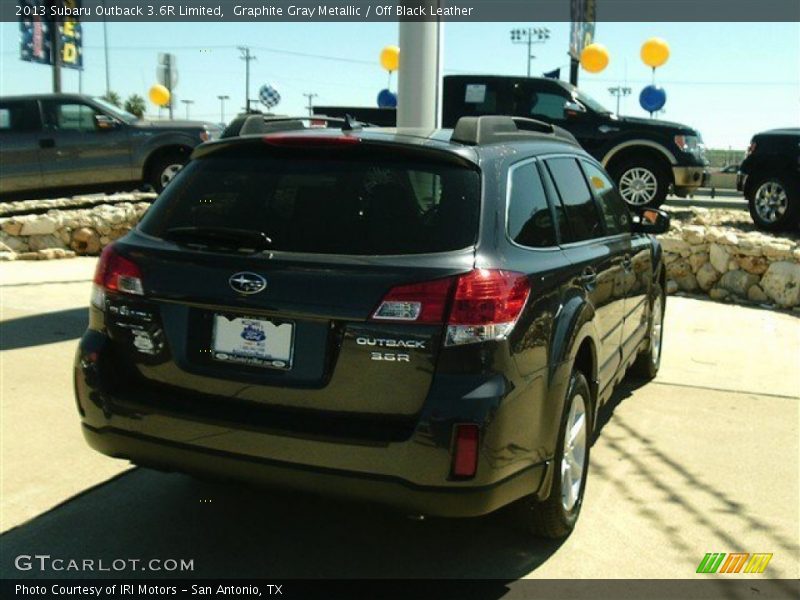 Graphite Gray Metallic / Off Black Leather 2013 Subaru Outback 3.6R Limited