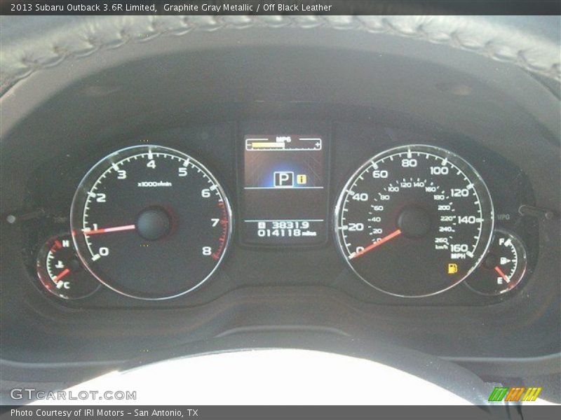 Graphite Gray Metallic / Off Black Leather 2013 Subaru Outback 3.6R Limited