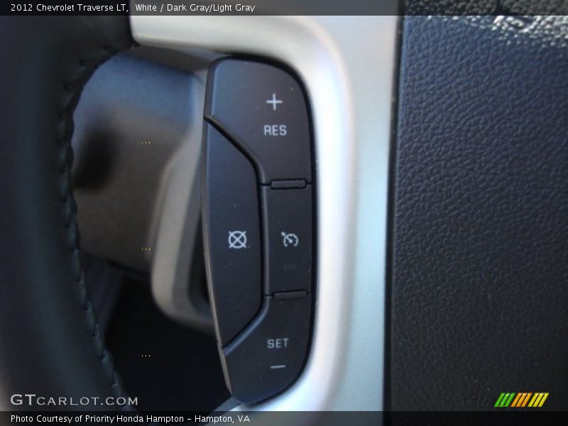 White / Dark Gray/Light Gray 2012 Chevrolet Traverse LT