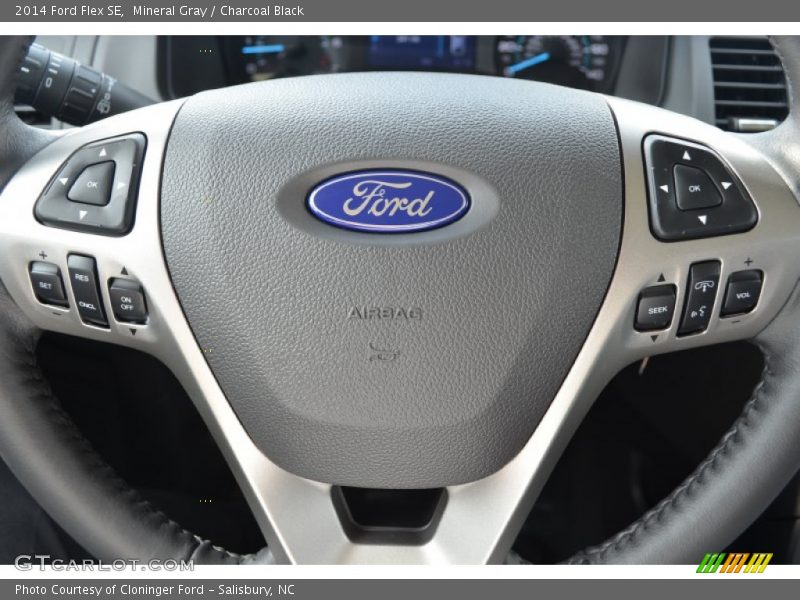 Mineral Gray / Charcoal Black 2014 Ford Flex SE