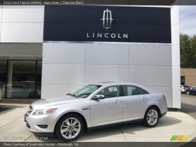 Ingot Silver / Charcoal Black 2012 Ford Taurus Limited