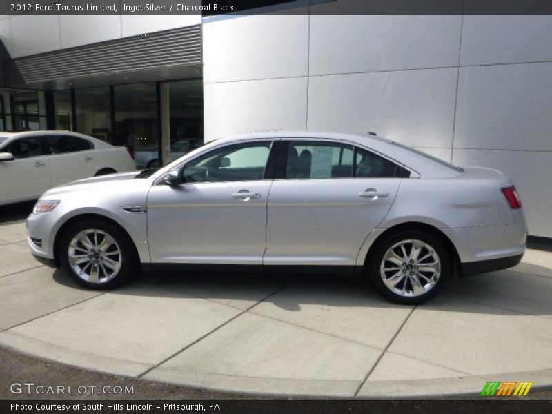 Ingot Silver / Charcoal Black 2012 Ford Taurus Limited