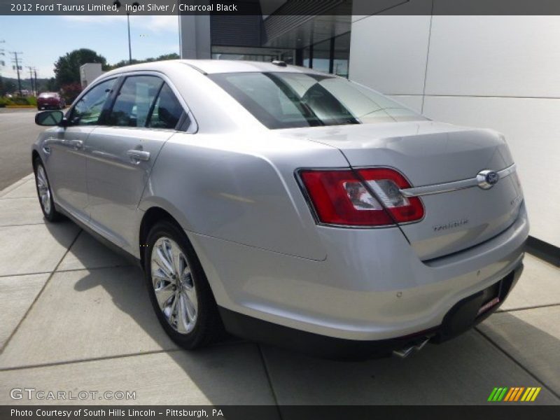 Ingot Silver / Charcoal Black 2012 Ford Taurus Limited