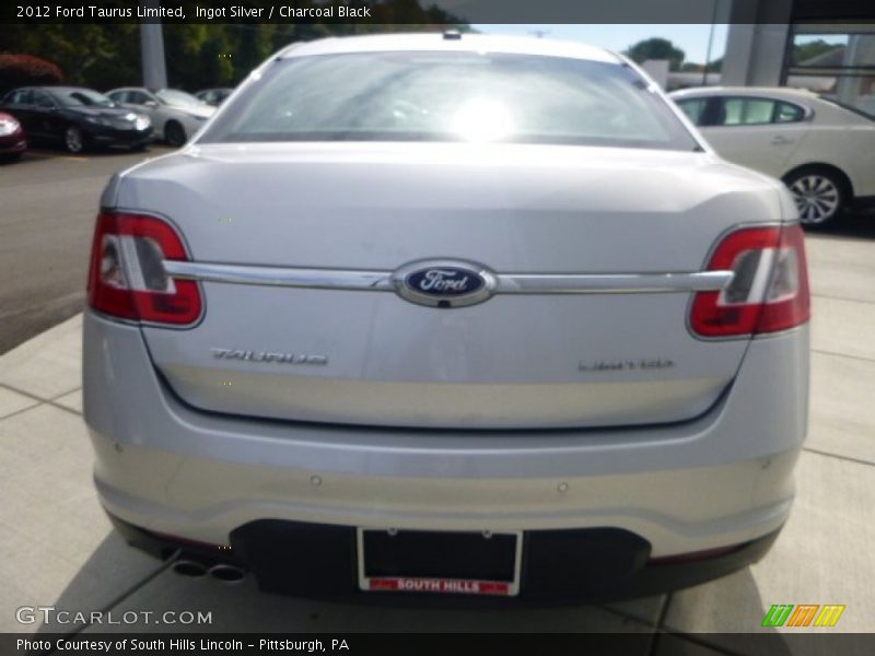 Ingot Silver / Charcoal Black 2012 Ford Taurus Limited