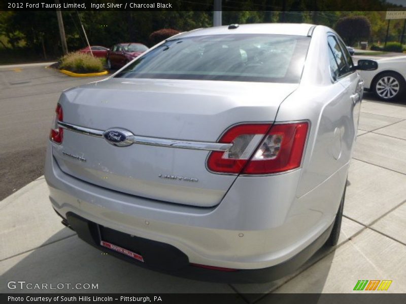 Ingot Silver / Charcoal Black 2012 Ford Taurus Limited