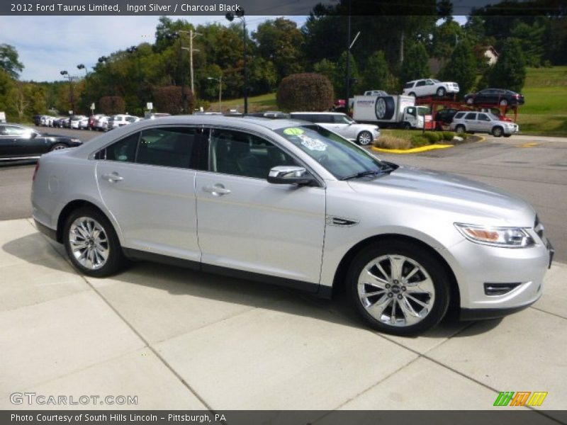 Ingot Silver / Charcoal Black 2012 Ford Taurus Limited