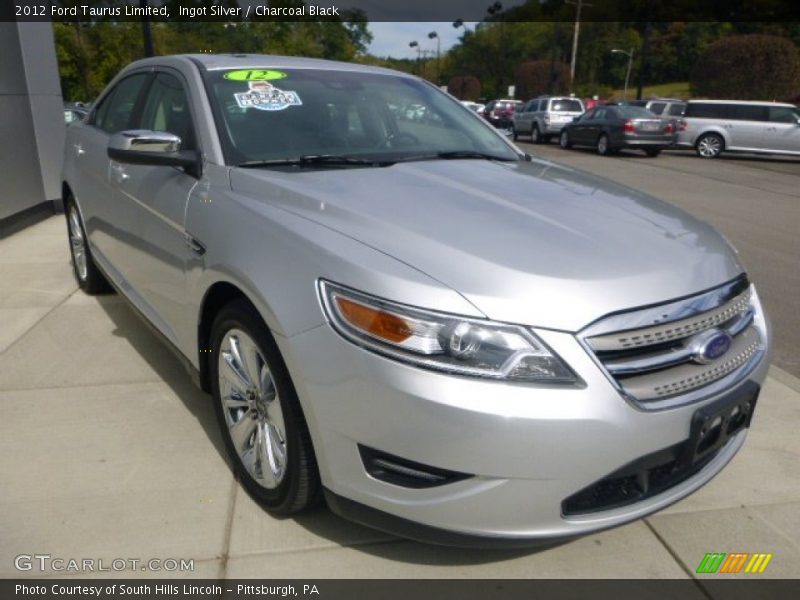 Ingot Silver / Charcoal Black 2012 Ford Taurus Limited