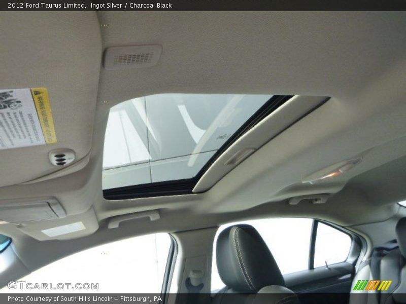 Ingot Silver / Charcoal Black 2012 Ford Taurus Limited
