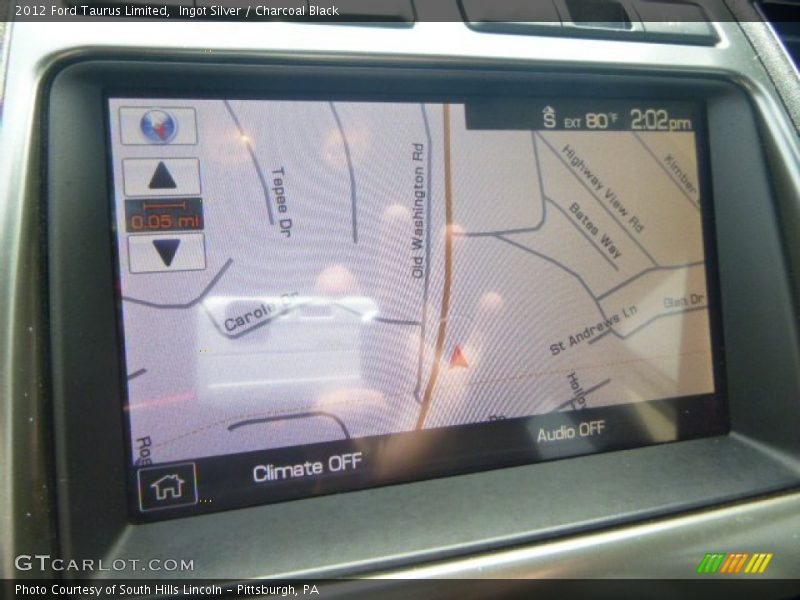 Ingot Silver / Charcoal Black 2012 Ford Taurus Limited