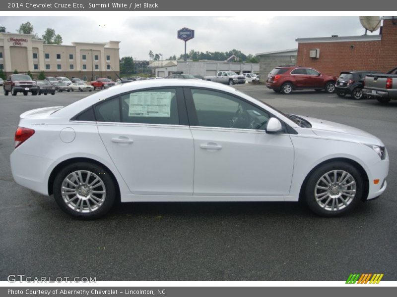 Summit White / Jet Black 2014 Chevrolet Cruze Eco