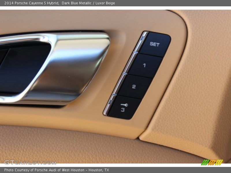 Dark Blue Metallic / Luxor Beige 2014 Porsche Cayenne S Hybrid