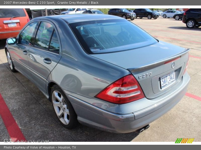 Granite Grey Metallic / Black 2007 Mercedes-Benz C 230 Sport