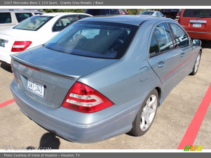 Granite Grey Metallic / Black 2007 Mercedes-Benz C 230 Sport