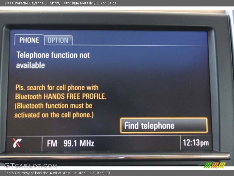 Dark Blue Metallic / Luxor Beige 2014 Porsche Cayenne S Hybrid