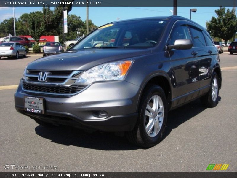 Polished Metal Metallic / Black 2010 Honda CR-V EX-L