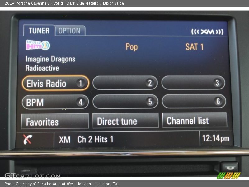 Dark Blue Metallic / Luxor Beige 2014 Porsche Cayenne S Hybrid