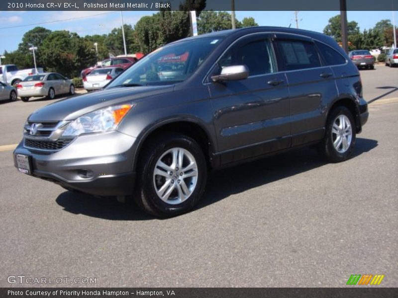 Polished Metal Metallic / Black 2010 Honda CR-V EX-L