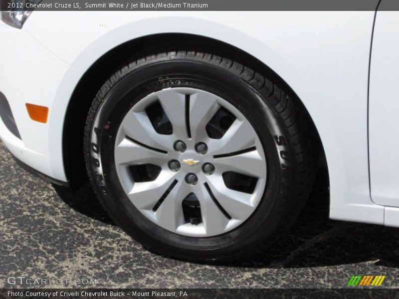 Summit White / Jet Black/Medium Titanium 2012 Chevrolet Cruze LS