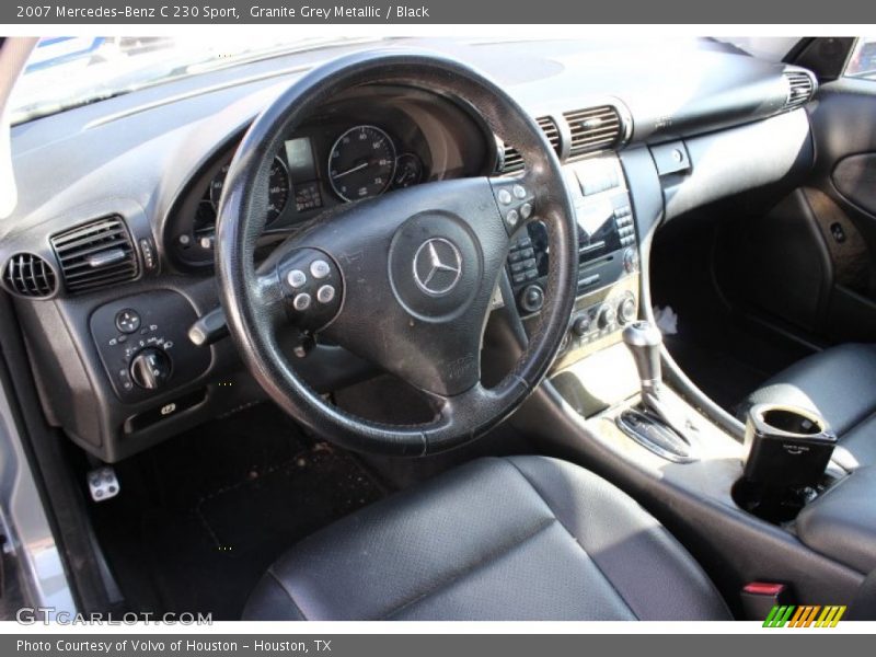 Granite Grey Metallic / Black 2007 Mercedes-Benz C 230 Sport