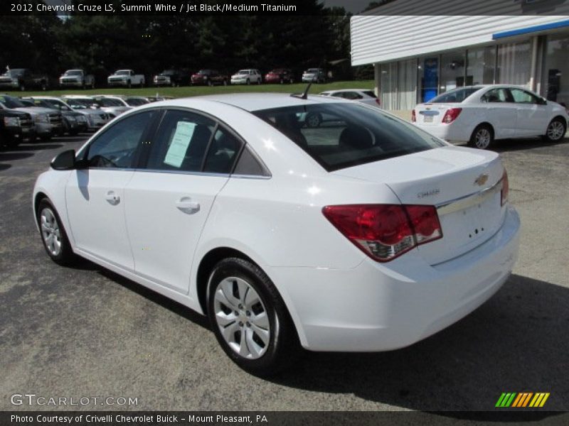 Summit White / Jet Black/Medium Titanium 2012 Chevrolet Cruze LS