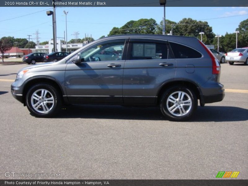 Polished Metal Metallic / Black 2010 Honda CR-V EX-L