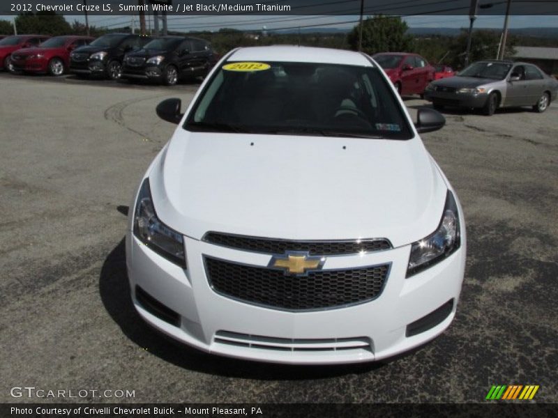 Summit White / Jet Black/Medium Titanium 2012 Chevrolet Cruze LS