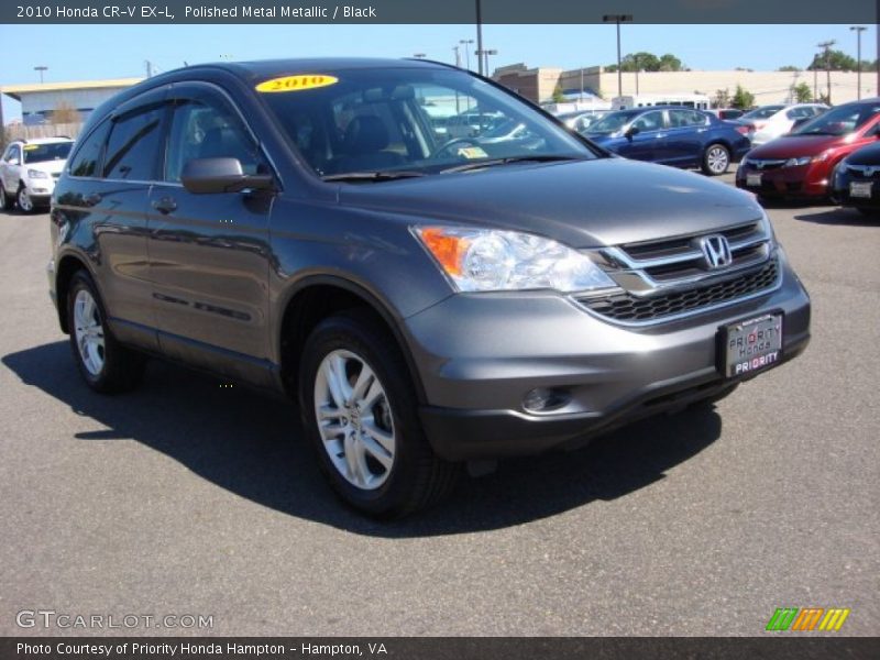 Polished Metal Metallic / Black 2010 Honda CR-V EX-L