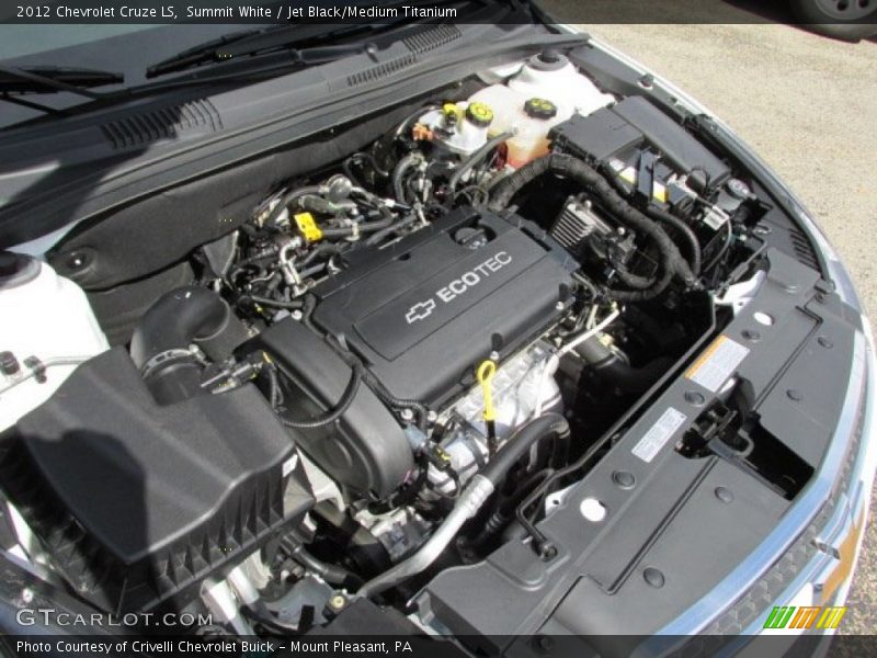Summit White / Jet Black/Medium Titanium 2012 Chevrolet Cruze LS