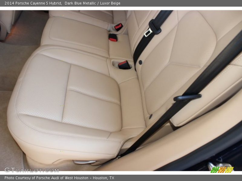 Dark Blue Metallic / Luxor Beige 2014 Porsche Cayenne S Hybrid