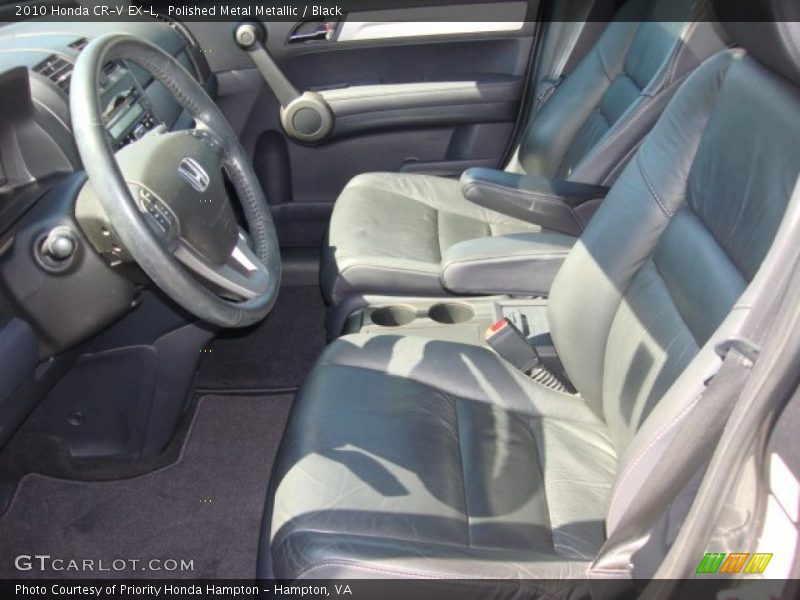 Polished Metal Metallic / Black 2010 Honda CR-V EX-L
