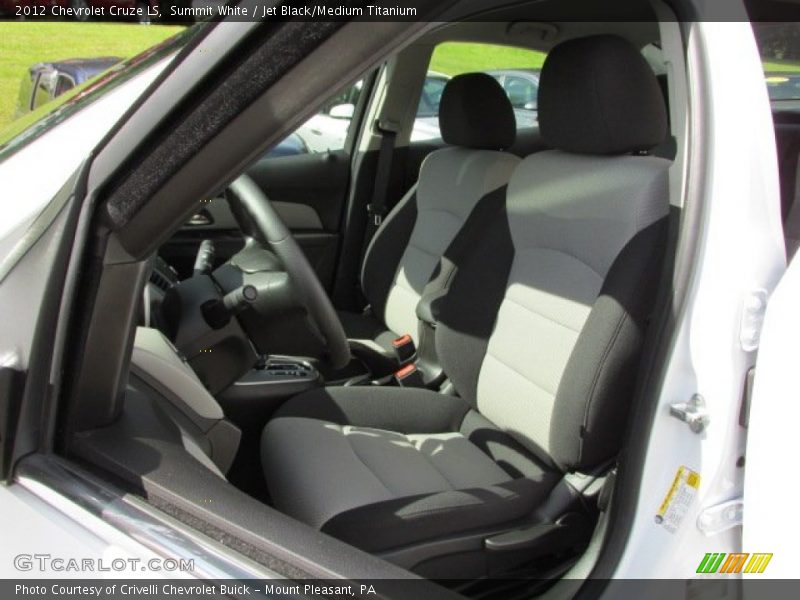 Summit White / Jet Black/Medium Titanium 2012 Chevrolet Cruze LS