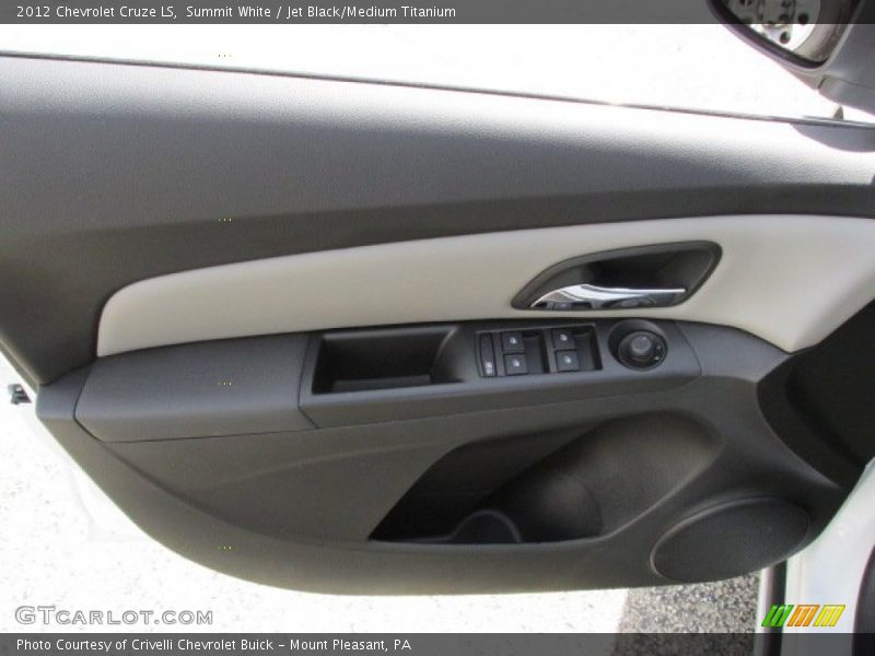 Summit White / Jet Black/Medium Titanium 2012 Chevrolet Cruze LS