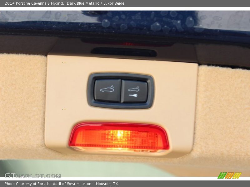 Dark Blue Metallic / Luxor Beige 2014 Porsche Cayenne S Hybrid