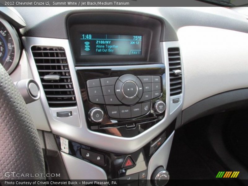 Summit White / Jet Black/Medium Titanium 2012 Chevrolet Cruze LS
