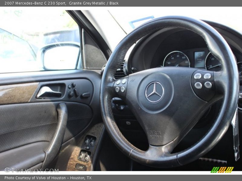 Granite Grey Metallic / Black 2007 Mercedes-Benz C 230 Sport