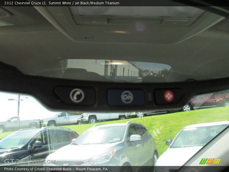 Summit White / Jet Black/Medium Titanium 2012 Chevrolet Cruze LS