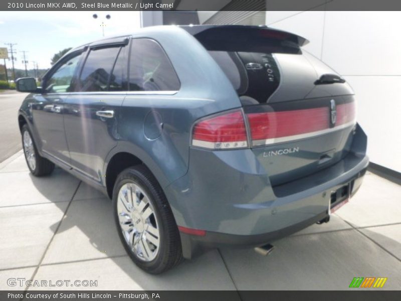 Steel Blue Metallic / Light Camel 2010 Lincoln MKX AWD
