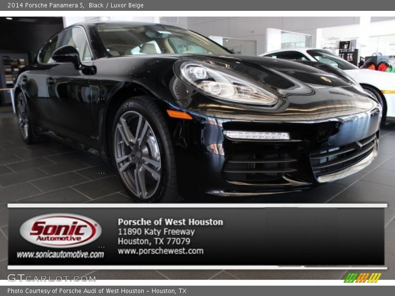 Black / Luxor Beige 2014 Porsche Panamera S