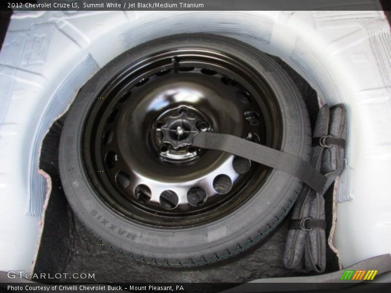 Summit White / Jet Black/Medium Titanium 2012 Chevrolet Cruze LS