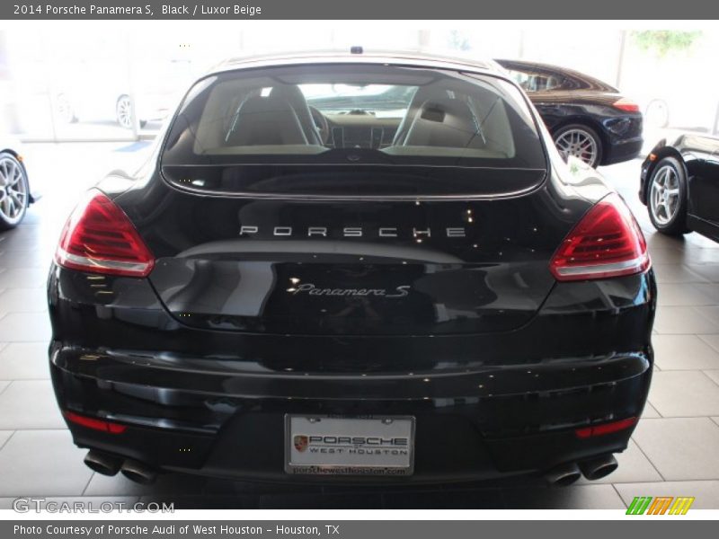 Black / Luxor Beige 2014 Porsche Panamera S