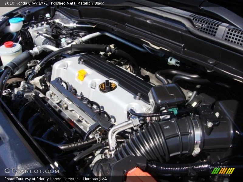 Polished Metal Metallic / Black 2010 Honda CR-V EX-L