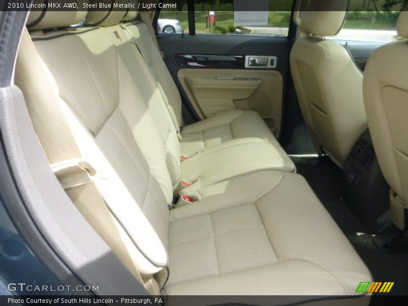 Steel Blue Metallic / Light Camel 2010 Lincoln MKX AWD